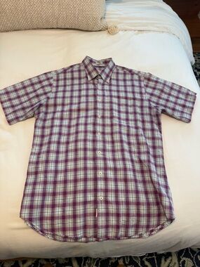 Peter Millar Short-Sleeve Linen Button-Up Shirt